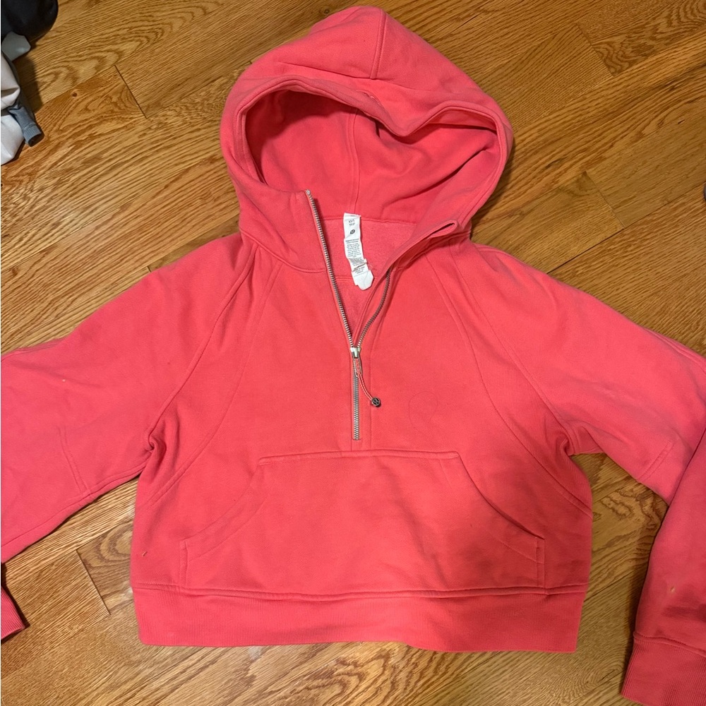 Women's Pink Half-Zip Hoodie